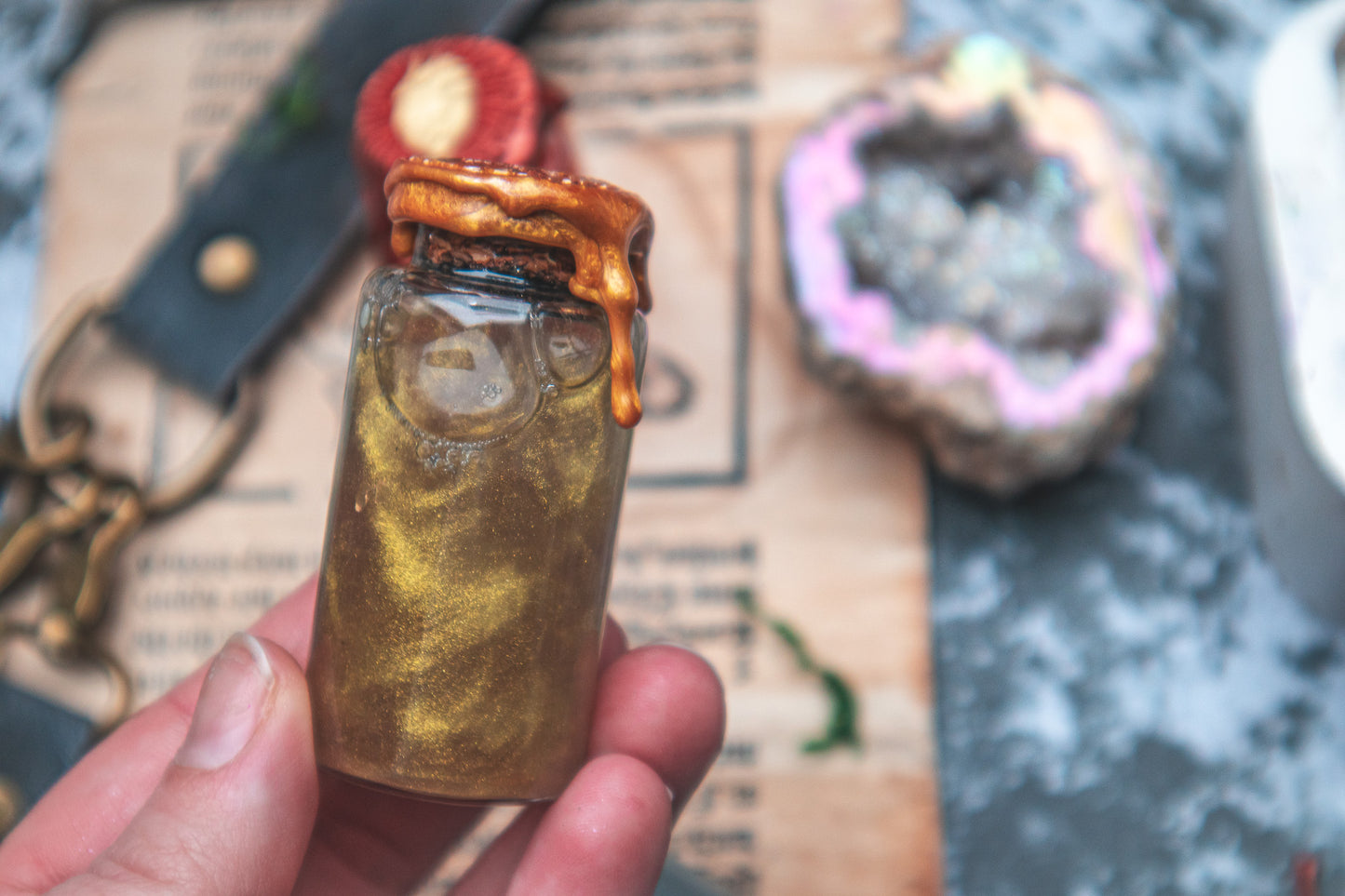 Belt Potion set - Healing, Sunlight and Liquid Silver