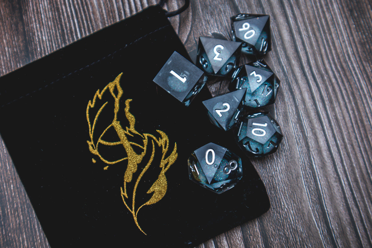 Spectral Shards- Liquid Core Premium Resin Dice set