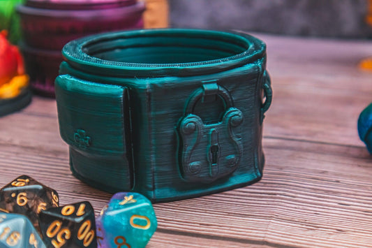 Rogue dice box - The Flaming Feather & Flaming Filament