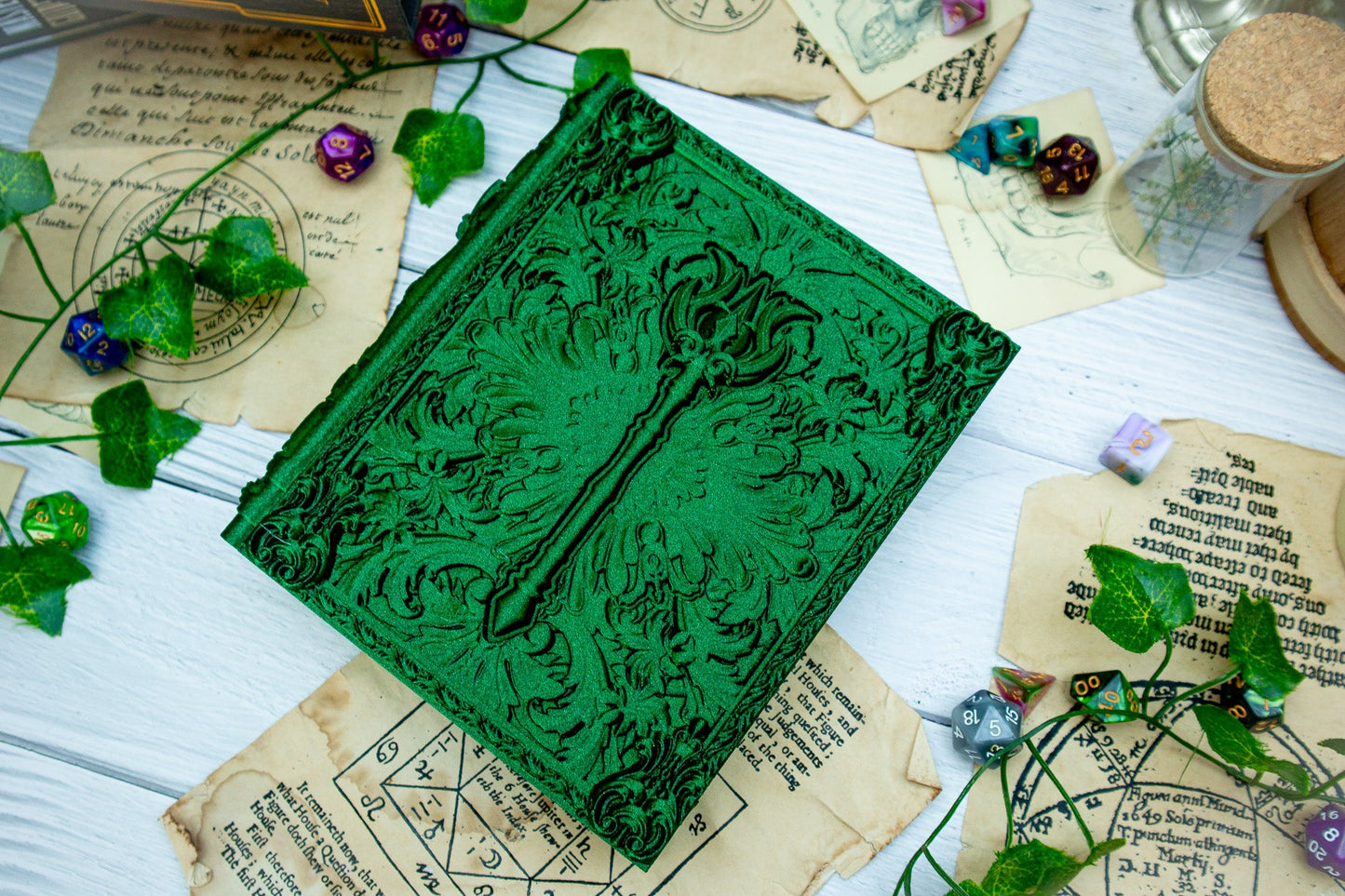 Sorcerer Staff Dice tome - Dice holder & Dice tray