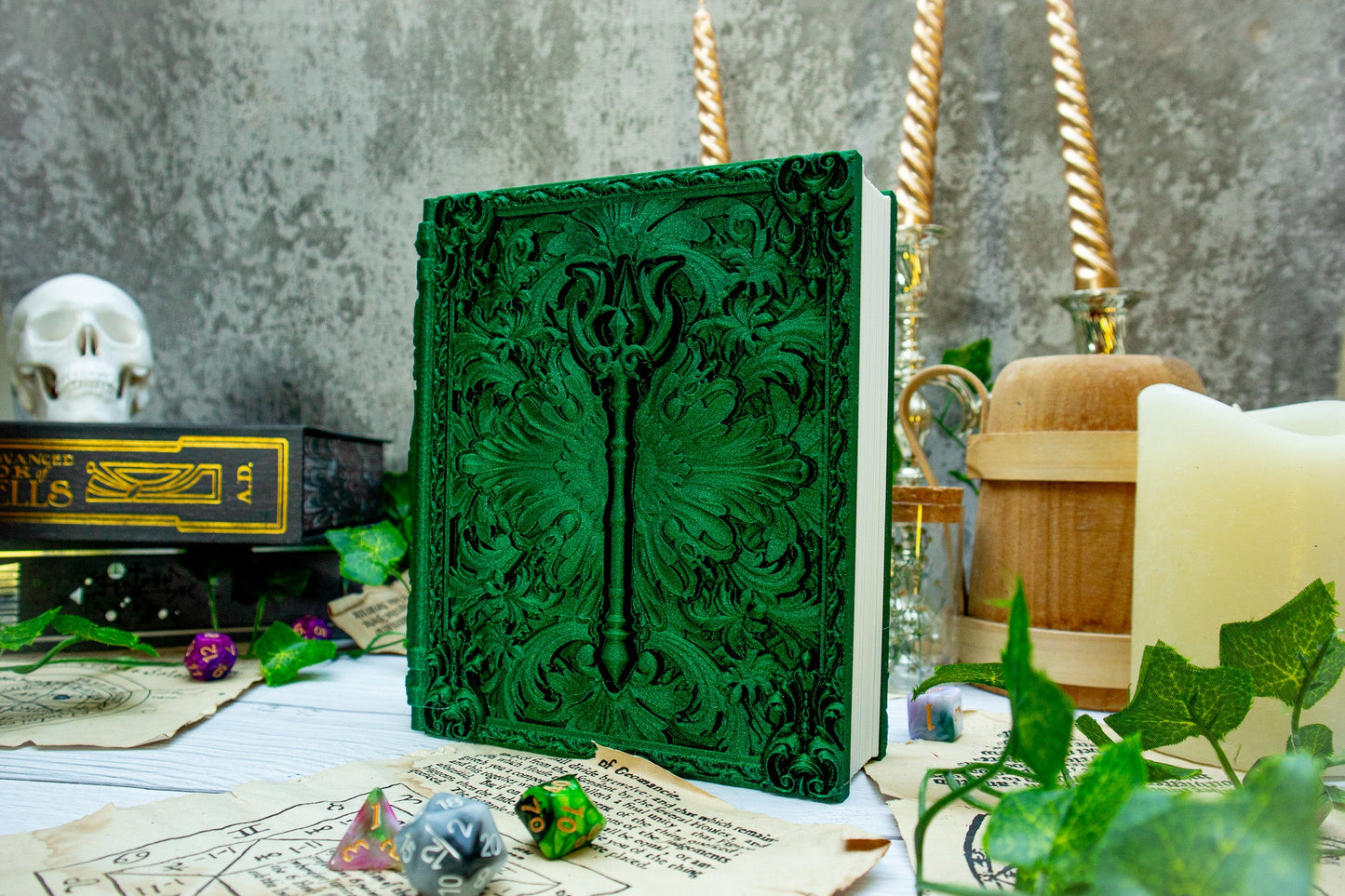 Sorcerer Staff Dice tome - Dice holder & Dice tray