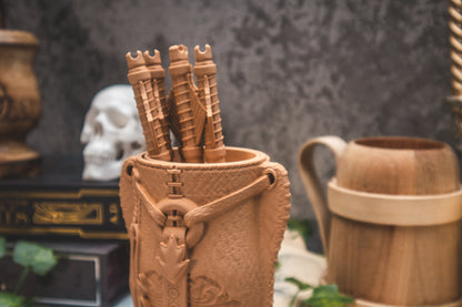 Quiver Dice Mug + Dice Tower