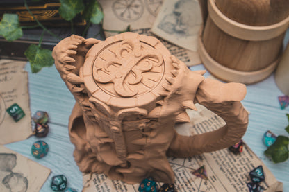 Dragon Skull Dice Mug + Dice tower