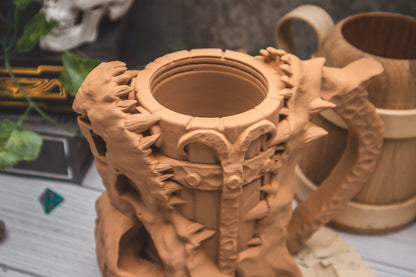 Dragon Skull Dice Mug + Dice tower