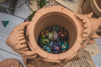 Dragon Skull Dice Mug + Dice tower