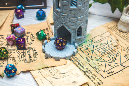 Dice tower castle tower