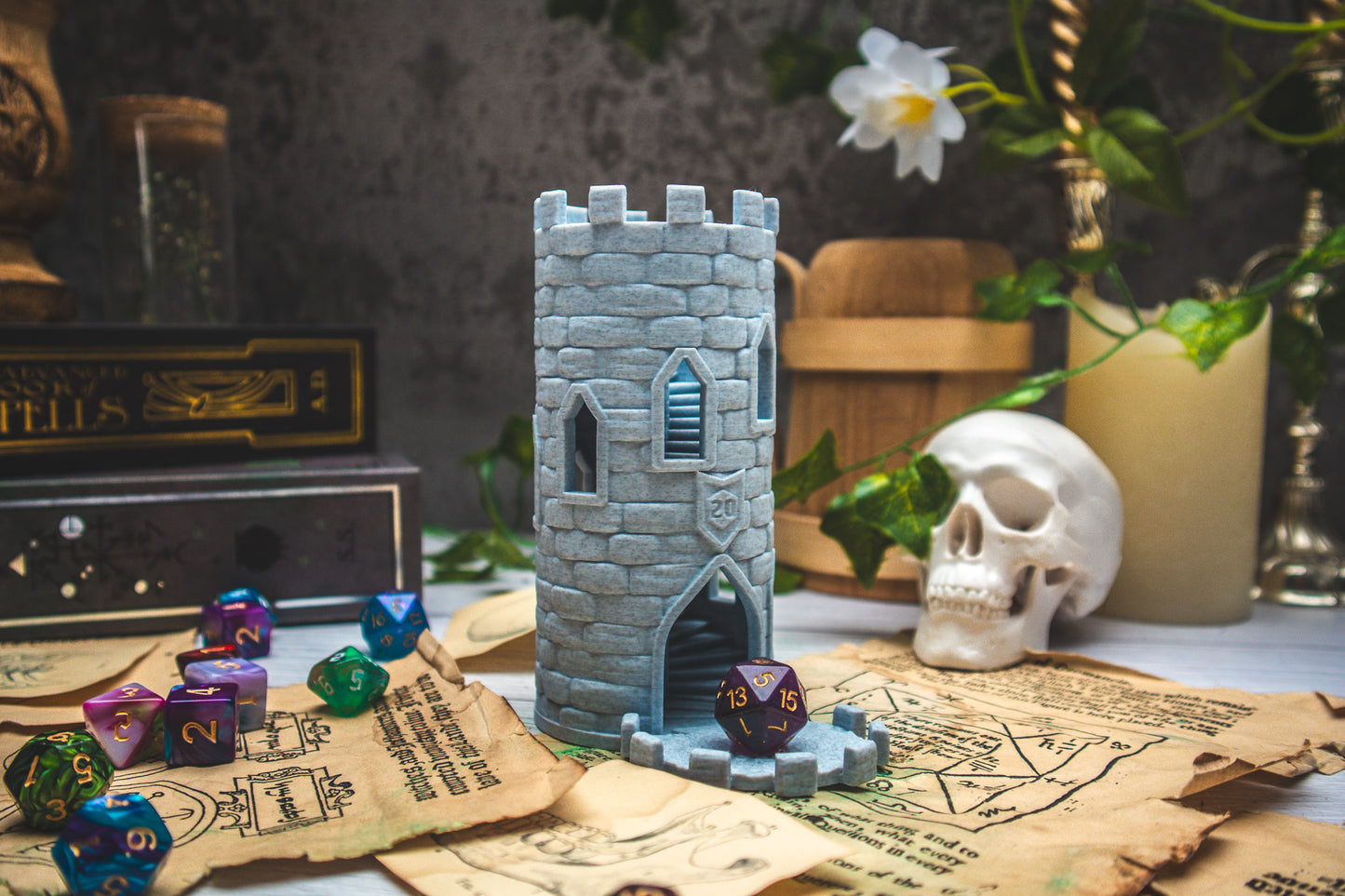 Dice tower castle tower