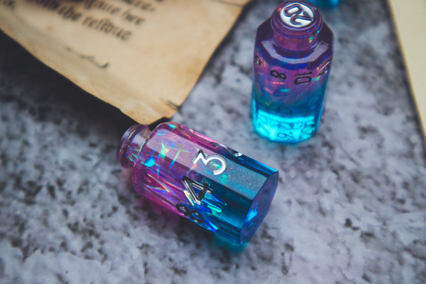 Tranquility - Potion bottle dice set