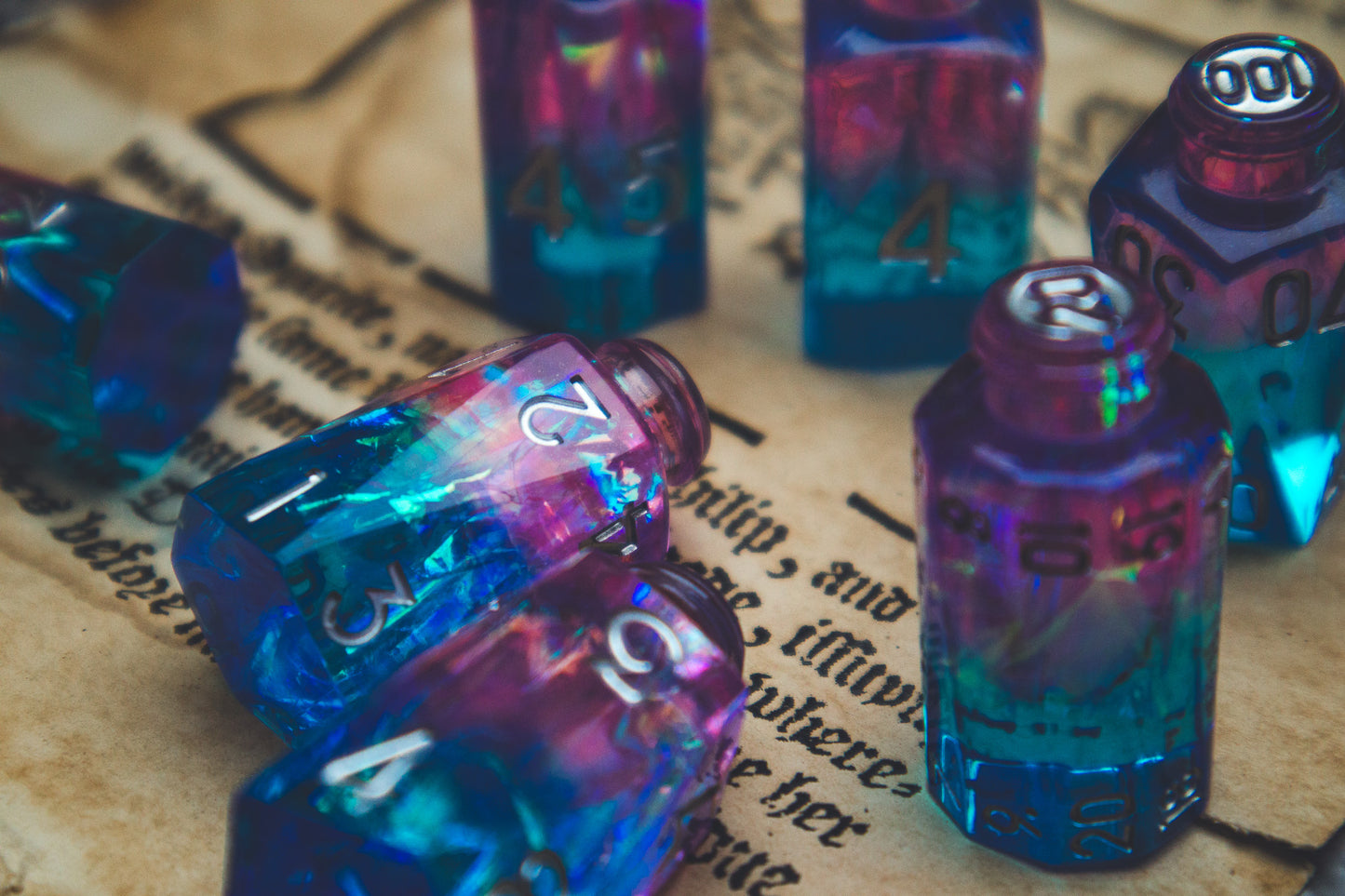 Tranquility - Potion bottle dice set