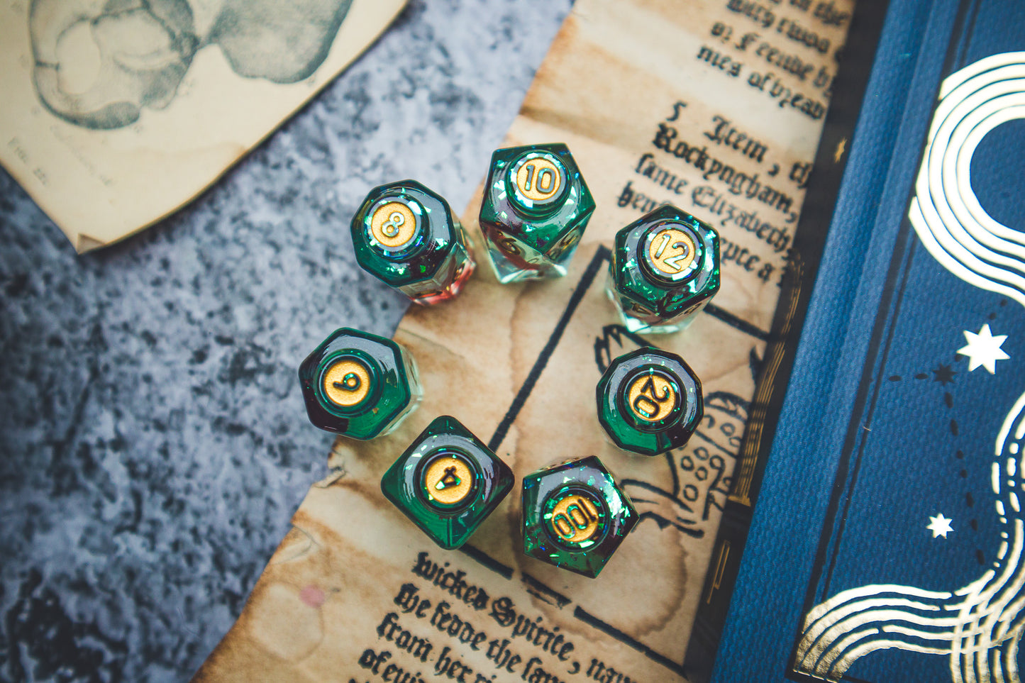 Immortality - Potion bottle dice set