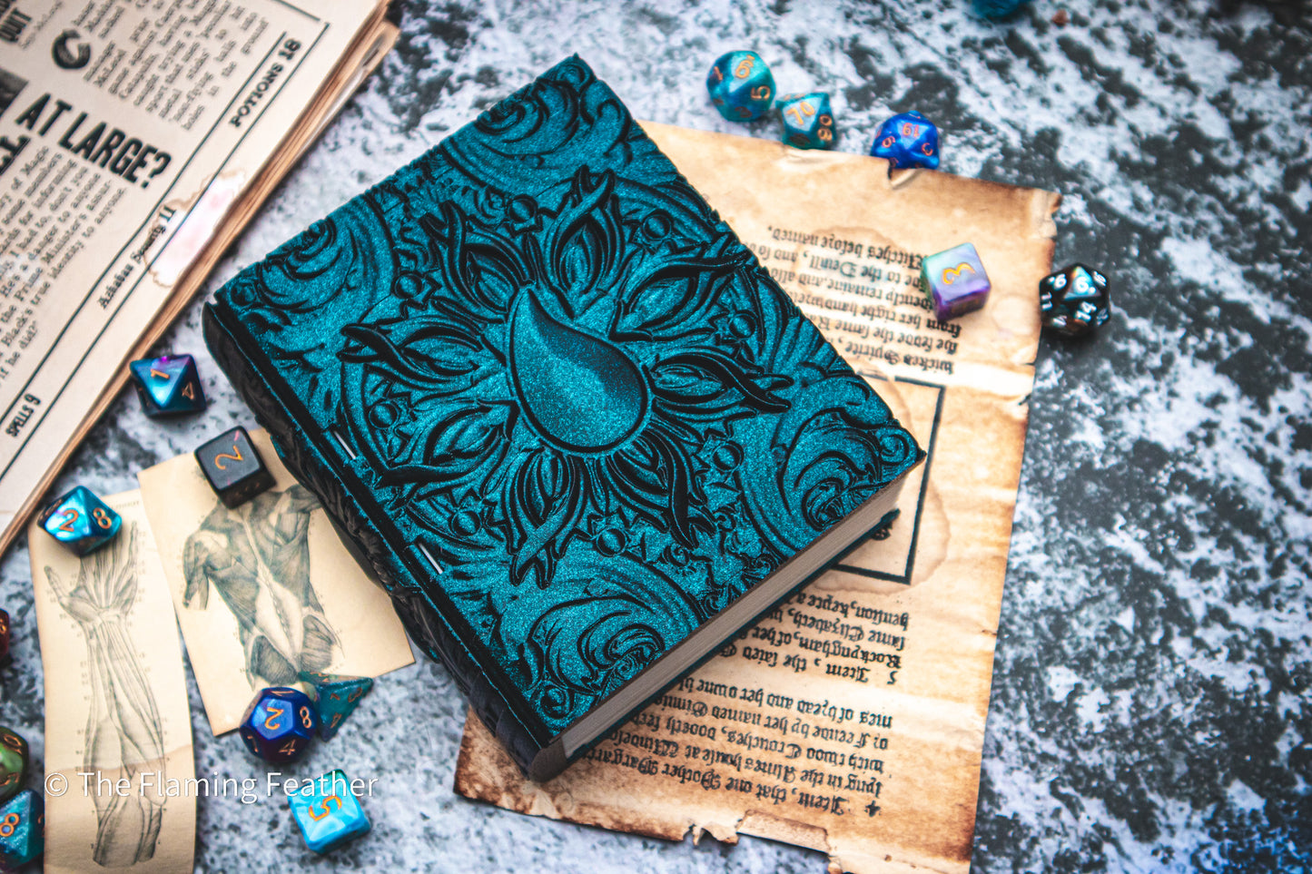 Water Magic Dice Tome - Holder, Tower & Dice tray