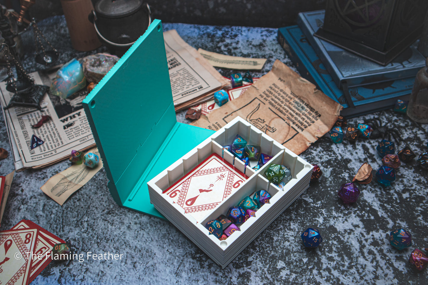 Frost Magic Dice Tome - Holder, Tower & Dice tray