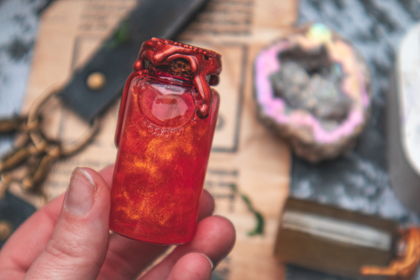 Belt Potion set - Healing, Sunlight and Liquid Silver