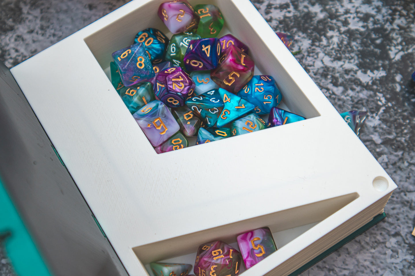 Fireball Dice Tome - Holder, Tower & Dice tray