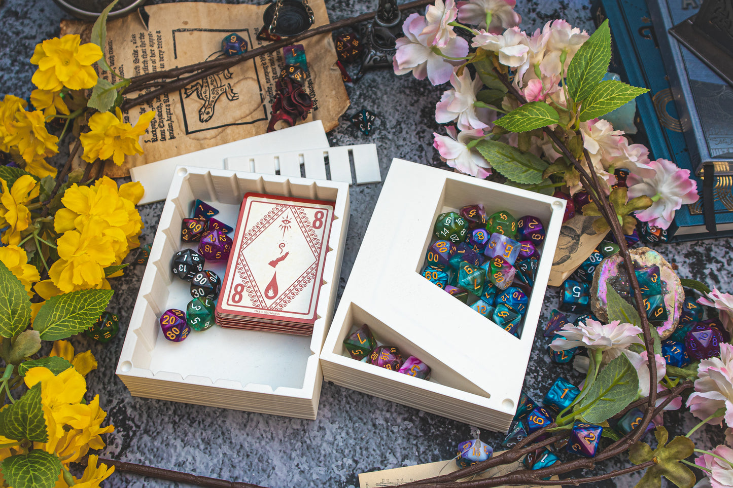 Fireball Dice Tome - Holder, Tower & Dice tray
