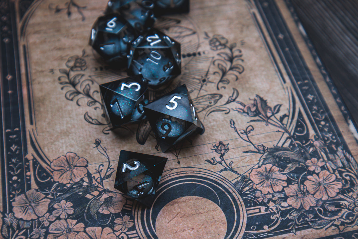 Spectral Shards- Liquid Core Premium Resin Dice set