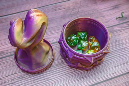 Sorcerer dice box - The Flaming Feather & Flaming Filament