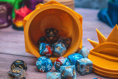 Paladin dice box - The Flaming Feather & Flaming Filament