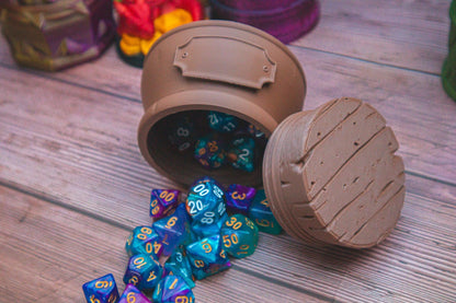 Wizard dice box - The Flaming Feather & Flaming Filament