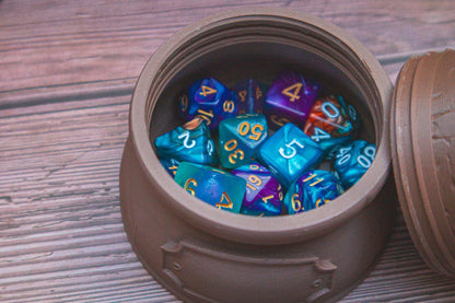 Wizard dice box - The Flaming Feather & Flaming Filament
