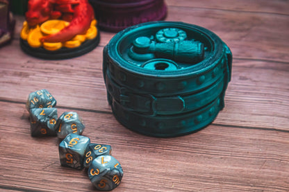 Rogue dice box - The Flaming Feather & Flaming Filament