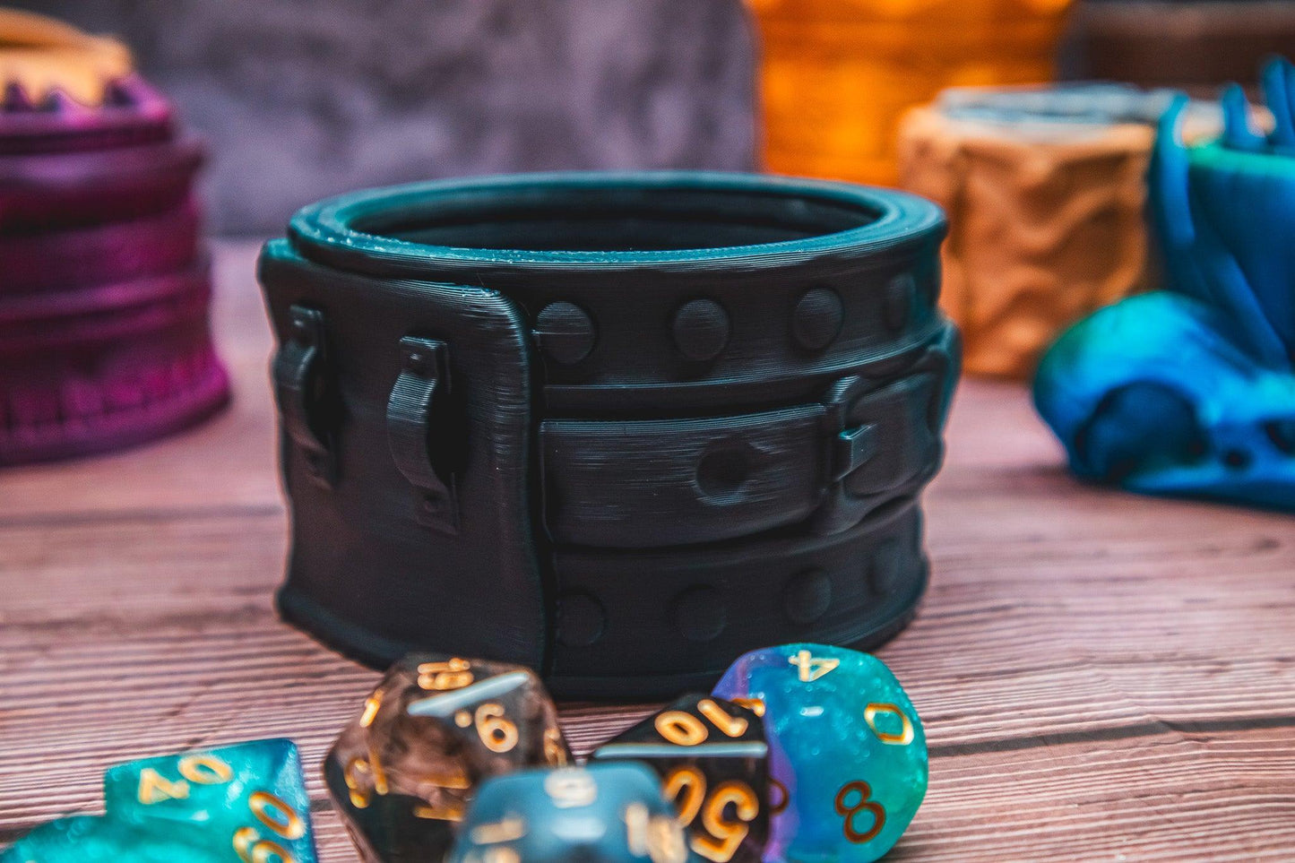 Rogue dice box - The Flaming Feather & Flaming Filament