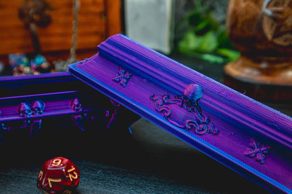 Casket Dice holder - The Flaming Feather & Flaming Filament