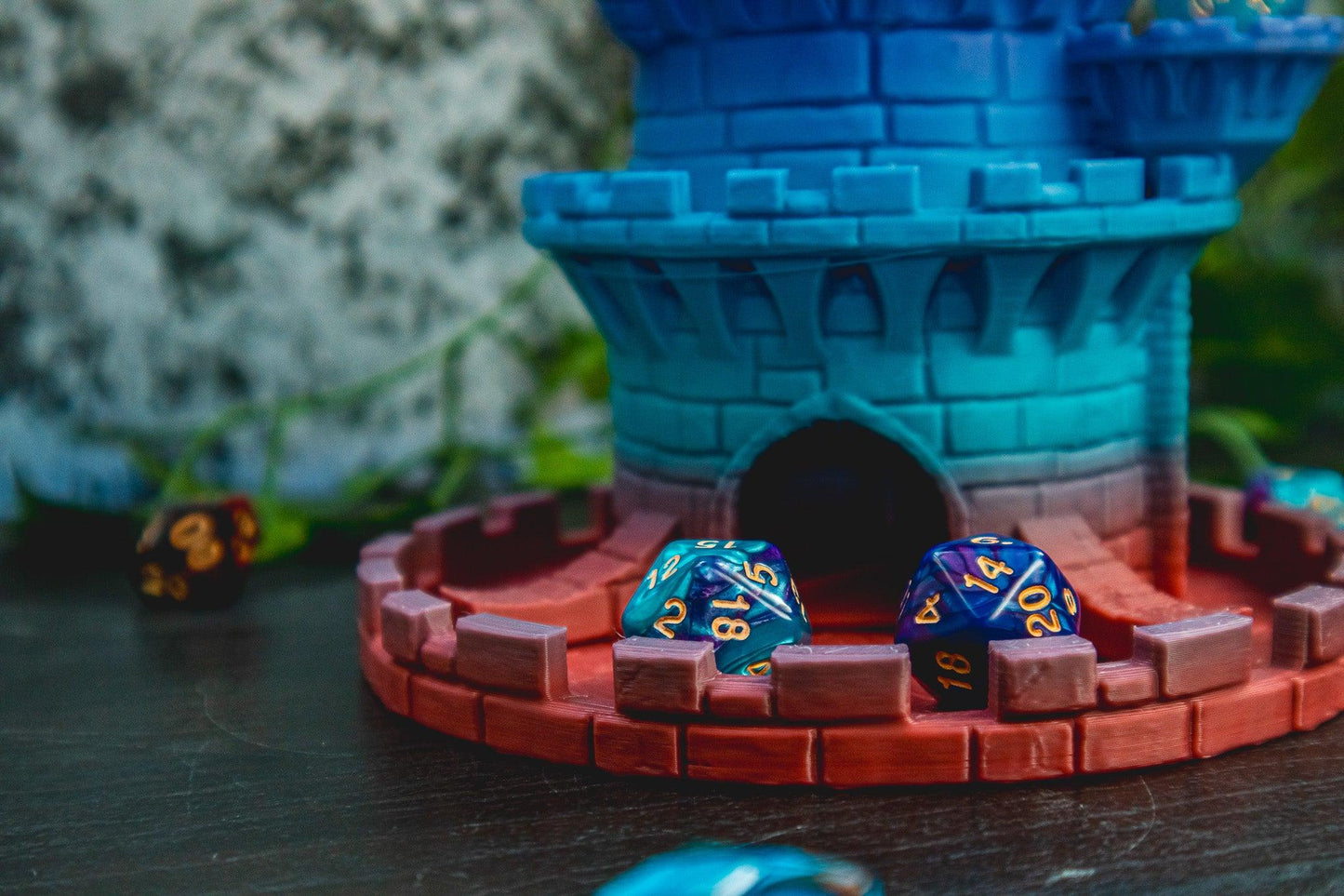 Wizard Dice Tower - The Flaming Feather & Flaming Filament