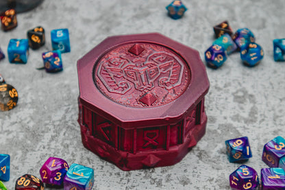 Dwarf dice box - The Flaming Feather & Flaming Filament