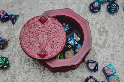 Dwarf dice box - The Flaming Feather & Flaming Filament