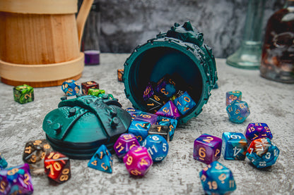 Orc dice box - The Flaming Feather & Flaming Filament