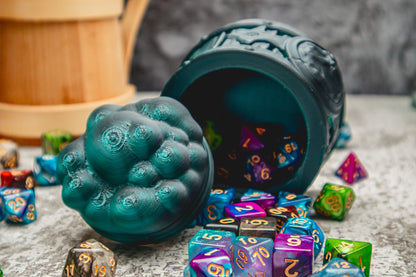 Tavern Brawler dice box - The Flaming Feather & Flaming Filament