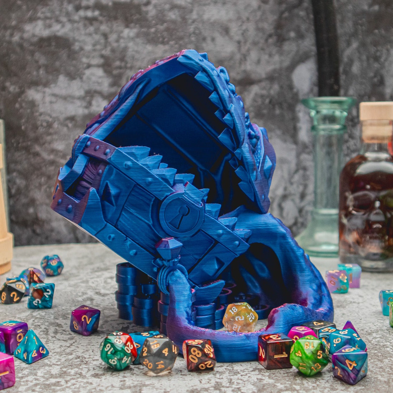 Mimic Dice Tower - The Flaming Feather & Flaming Filament