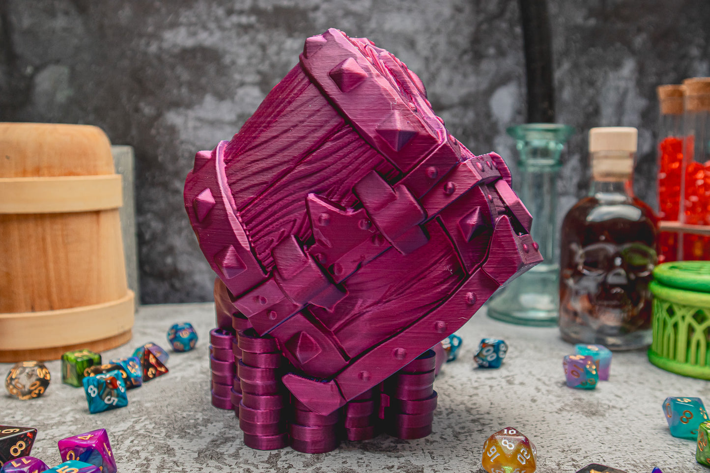 Mimic Dice Tower - The Flaming Feather & Flaming Filament
