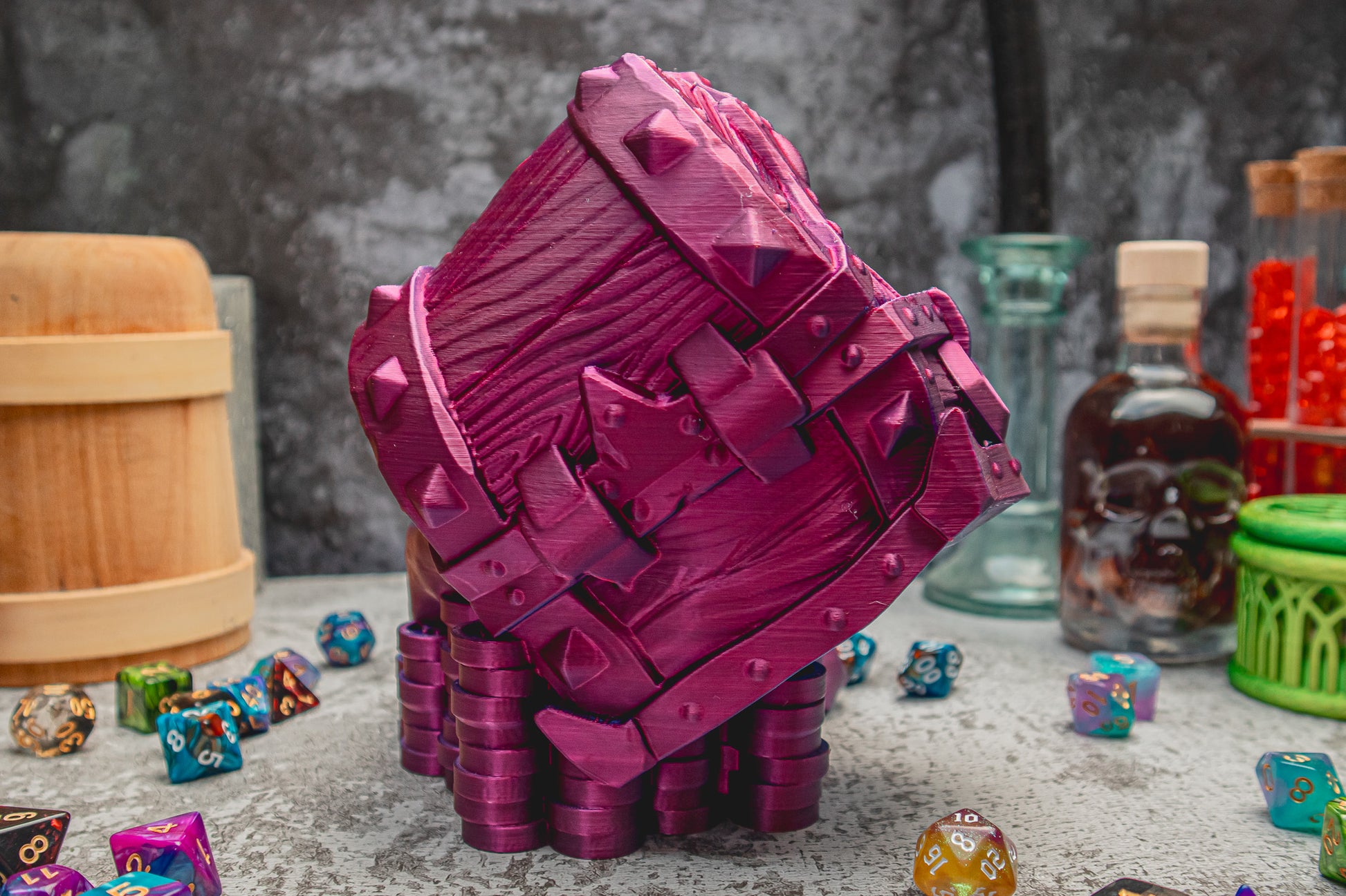 Mimic Dice Tower - The Flaming Feather & Flaming Filament