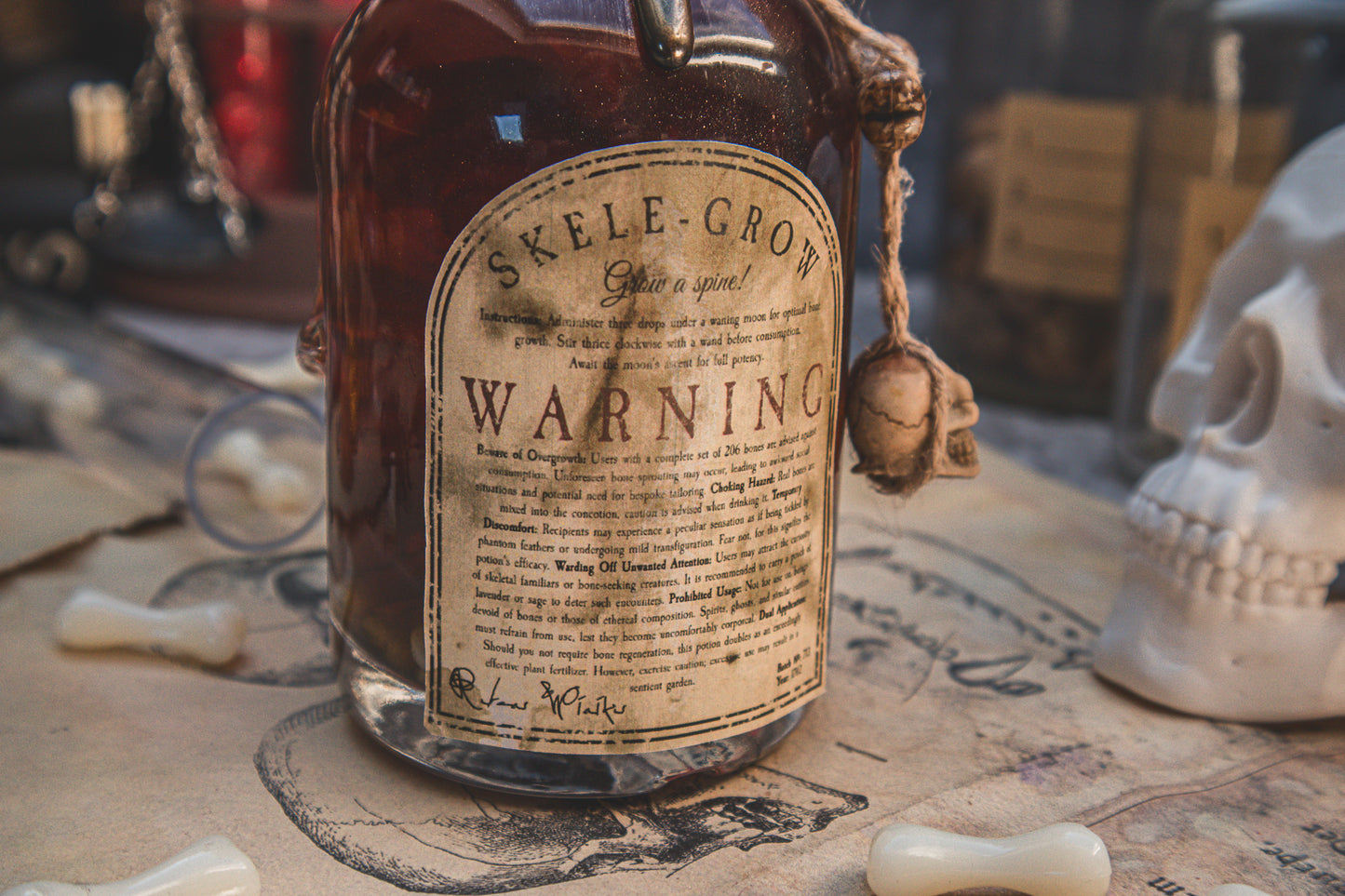 The Skele-grow Potion - The Flaming Feather & Flaming Filament