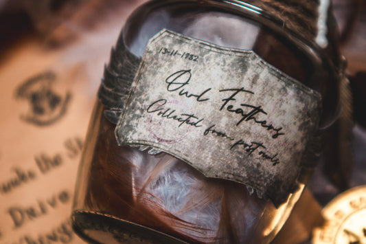 Post Owl Feathers - The Flaming Feather & Flaming Filament