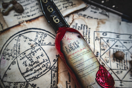 Devils Bargain Potion Label Digital Download PNG