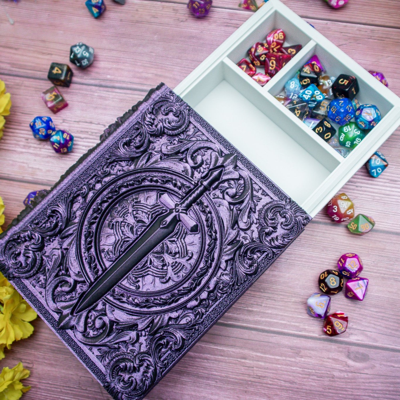 Mystery Dice Tome - Dice holder, tower and tray!
