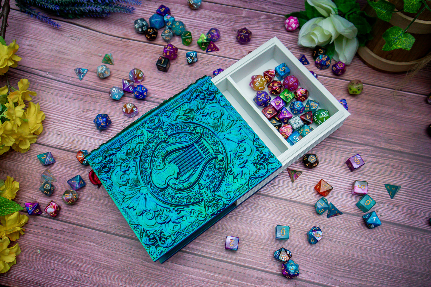 Lyre Bard Dice tome - Dice holder & Dice tray