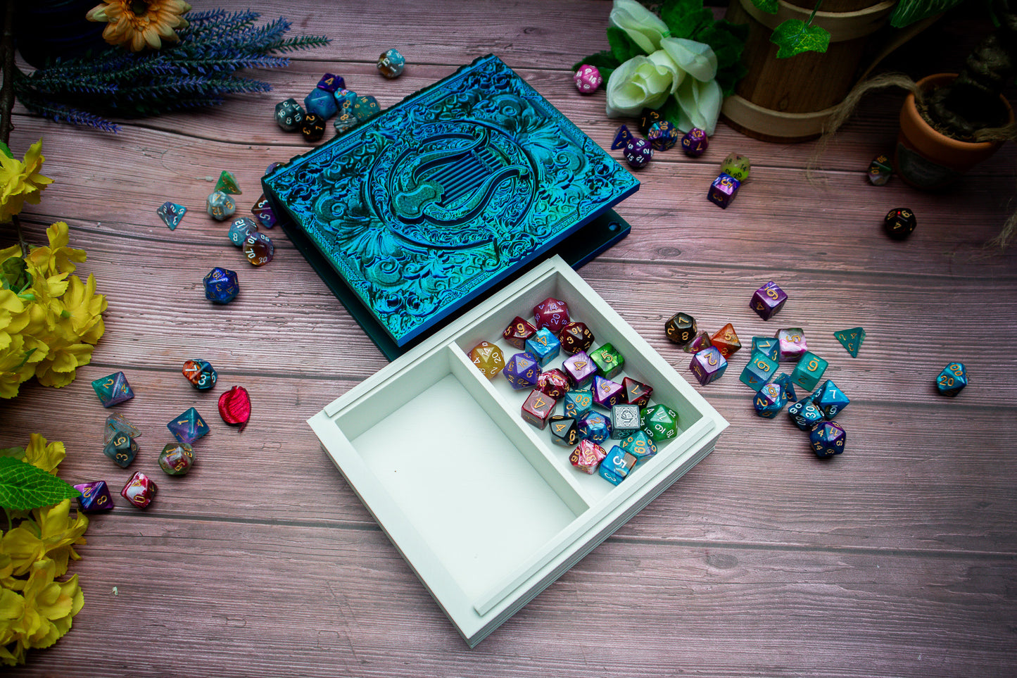 Lyre Bard Dice tome - Dice holder & Dice tray