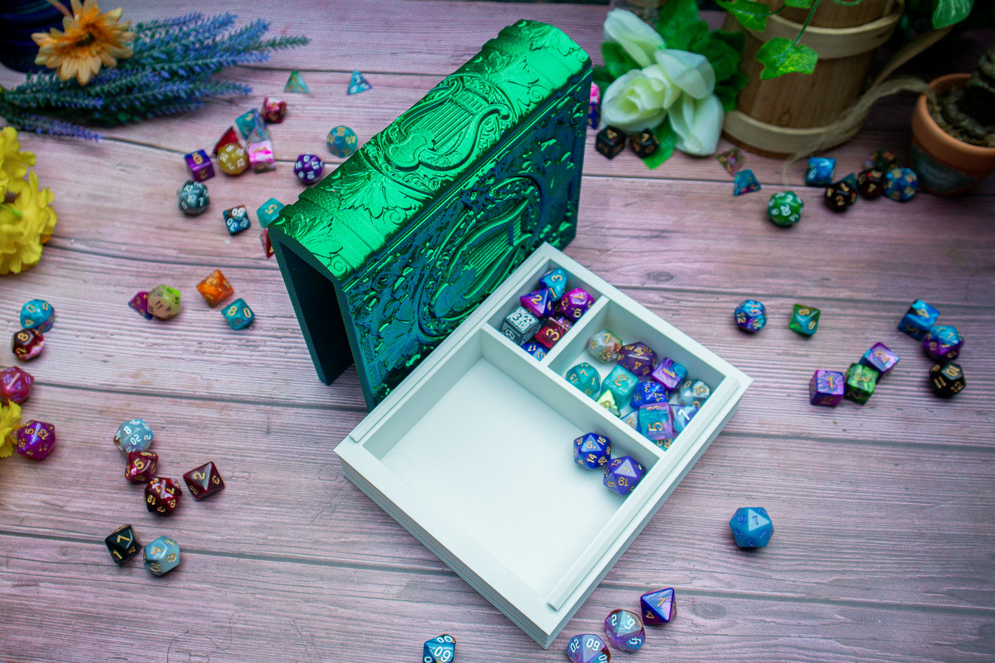 Lyre Bard Dice tome - Dice holder & Dice tray