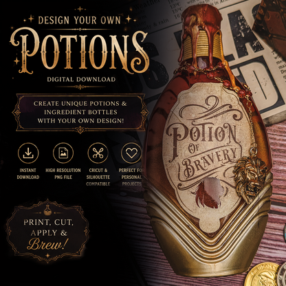 Potion of Bravery Digital Download PNG