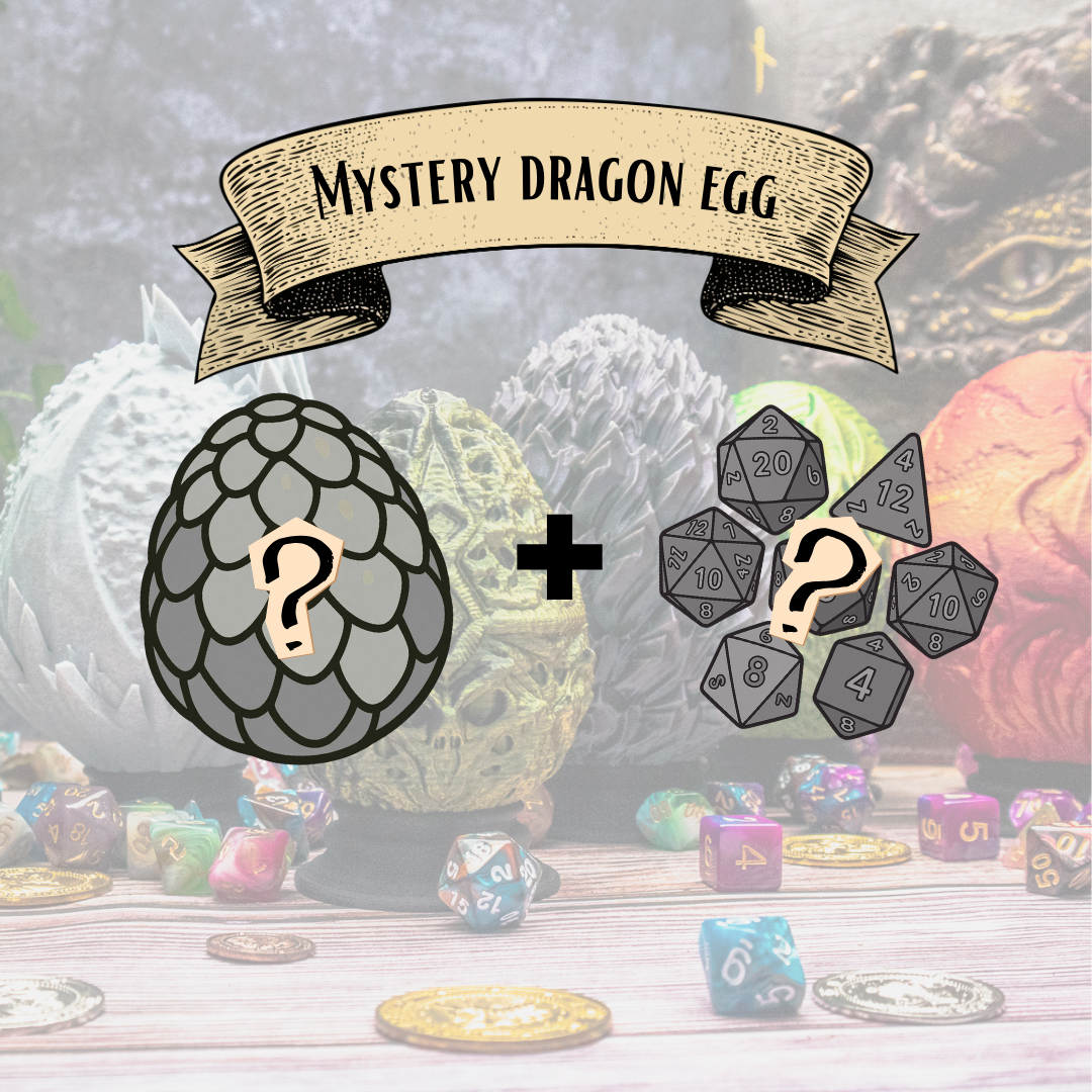 MYSTERY dragon egg + Dice set