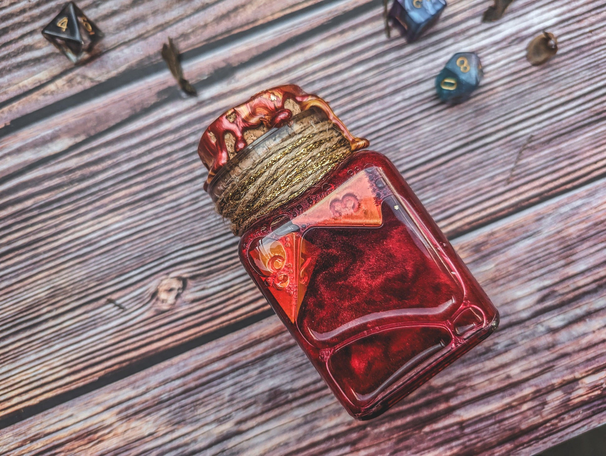 Potion of Healing with 2D4 in it - The Flaming Feather & Flaming Filament