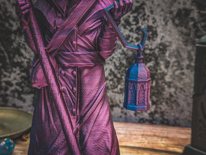 Plague Doctor Dice tower - The Flaming Feather & Flaming Filament