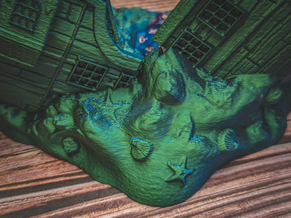 Shipwreck dice tower - The Flaming Feather & Flaming Filament