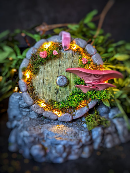 Handmade Door ornament with light feature