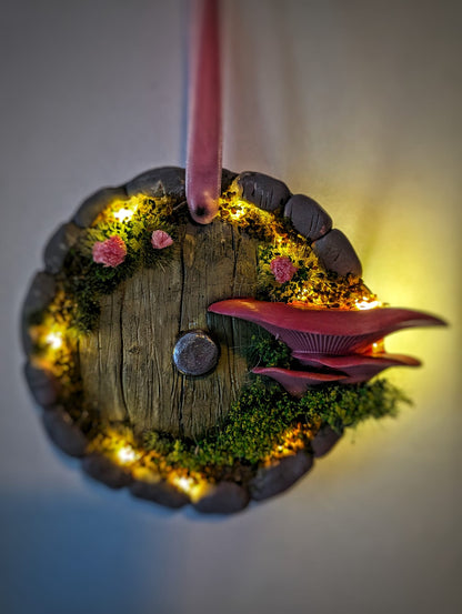 Handmade Door ornament with light feature