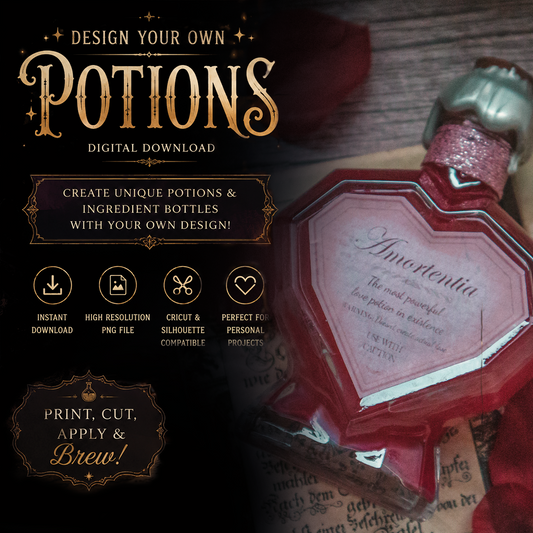Love Potion Armortentia label, Digital Download PNG